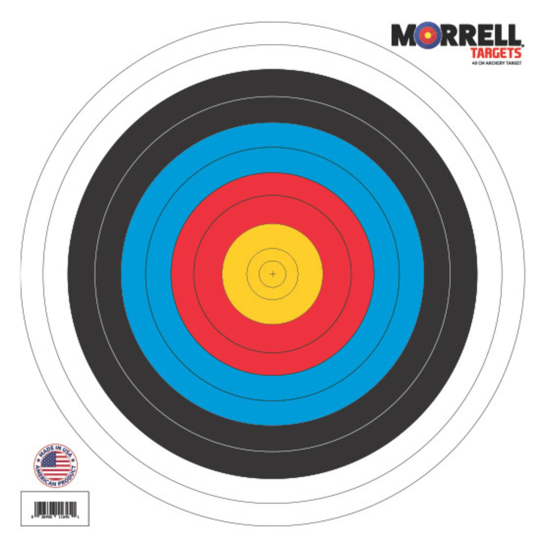 Morrell 60cm Bullseye Paper Face Shooting Targets, 100 Count (Open Box)