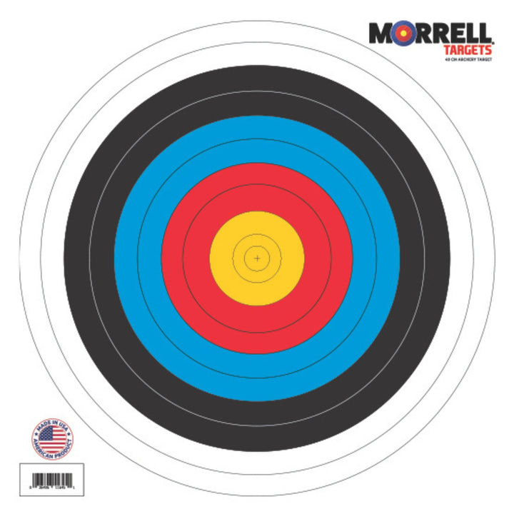 Morrell 60cm Bullseye Paper Face Shooting Targets, 100 Count (Open Box)