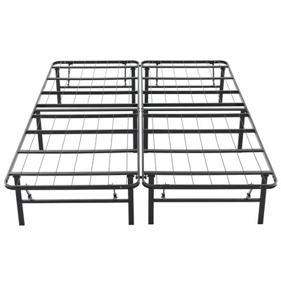 Hercules Folding Metal Bed Frame, 14" Platform Mattress Foundation, Full (Used) - VMInnovations