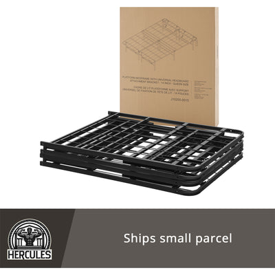 Hercules Folding Metal Bed Frame, 14" Platform Mattress Foundation, Full (Used) - VMInnovations