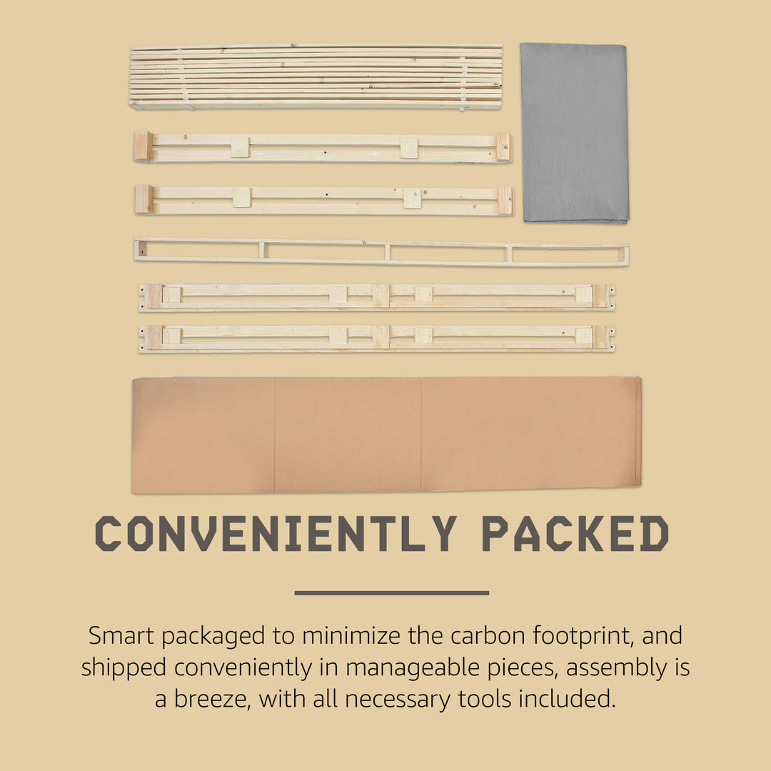 Hercules 4 Inch Low Profile Foundation Mattress Box Spring, Twin XL (Open Box)