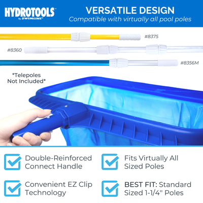 HYDROTOOLS by Swimline Extra Deep Mesh Skimmer Net for Pool or Pond (For Parts) - VMInnovations