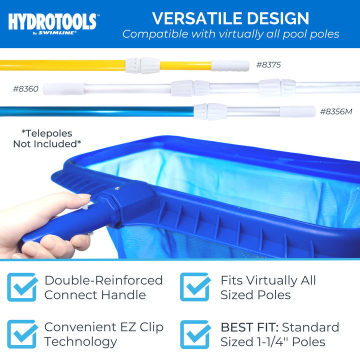 HYDROTOOLS by Swimline Extra Deep Mesh Skimmer Net for Pool or Pond (For Parts)