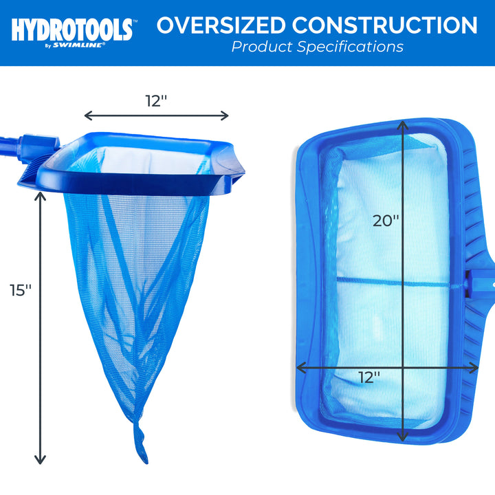 HYDROTOOLS by Swimline Extra Deep Mesh Skimmer Net for Pool or Pond (For Parts)