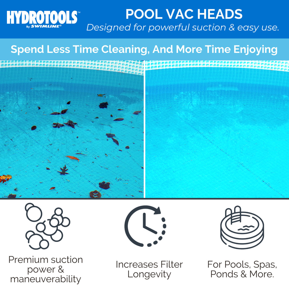 Swimline HydroTools Weighted Flex Vacuum Vac Head Swimming Pool and Spa Cleaner - VMInnovations