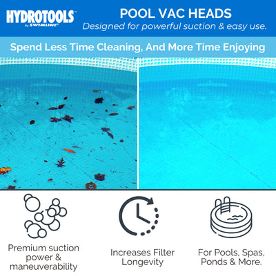 Swimline HydroTools Weighted Flex Vacuum Vac Head Swimming Pool and Spa Cleaner - VMInnovations