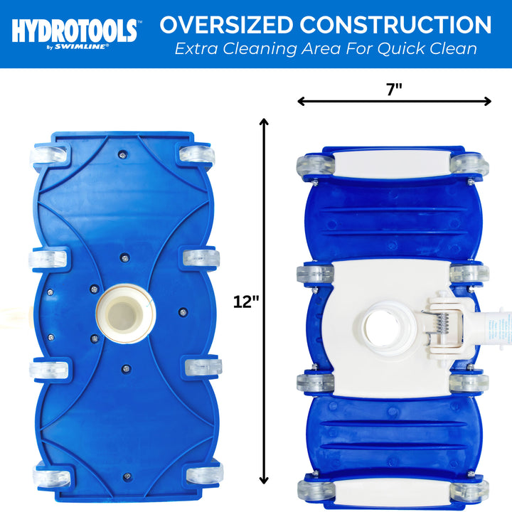 Swimline HydroTools Weighted Flex Vacuum Vac Head Swimming Pool and Spa Cleaner - VMInnovations