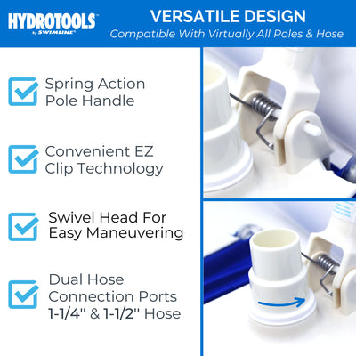 Swimline HydroTools Weighted Flex Vacuum Vac Head Swimming Pool and Spa Cleaner - VMInnovations