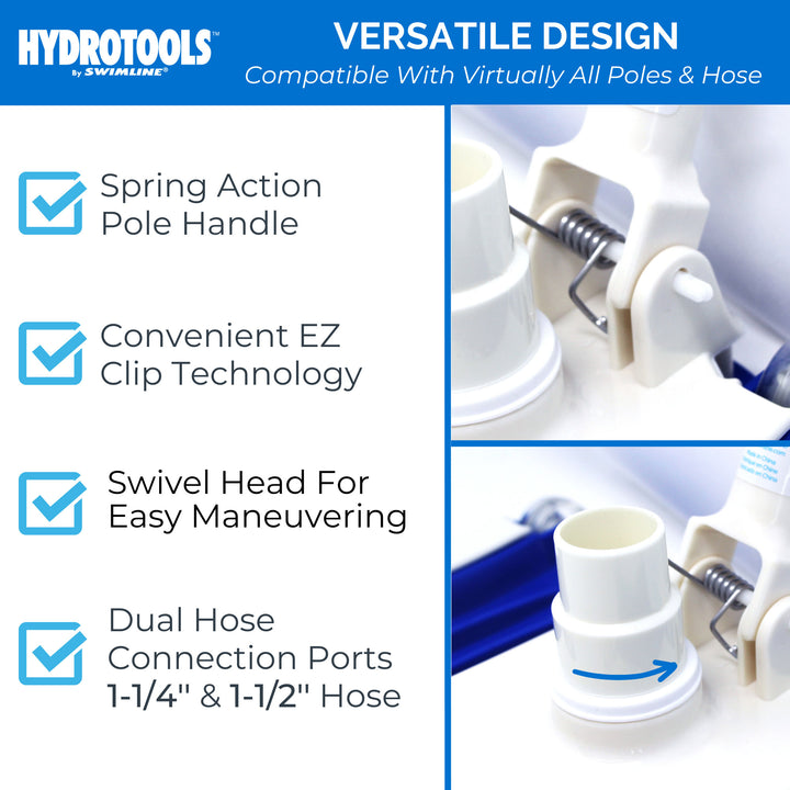Swimline HydroTools Weighted Flex Vacuum Vac Head Swimming Pool and Spa Cleaner - VMInnovations
