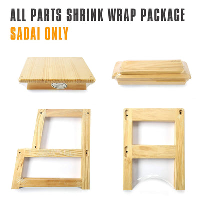 SDADI Kids Kitchen Step Stool Holds up to 150 Pounds w/Safety Rail,Natural(Used) - VMInnovations