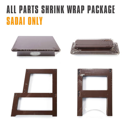SDADI Kids Kitchen Step Stool Holds up to 150 Pounds with Safety Rail, Espresso - VMInnovations