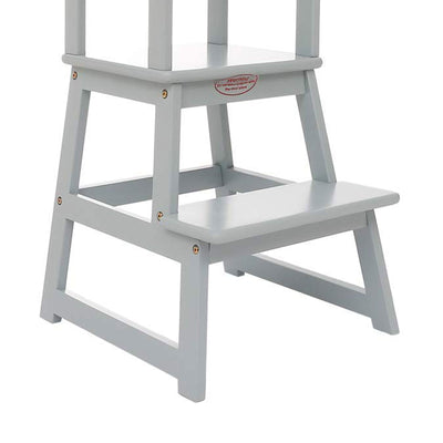 SDADI Kids Kitchen Step Stool Holds up to 150 Pounds with Safety Rail,Gray(Used) - VMInnovations