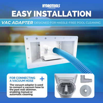 HydroTools by Swimline Wide Mouth ABS Thru-Wall Above Ground Pool Skimmer Kit - VMInnovations