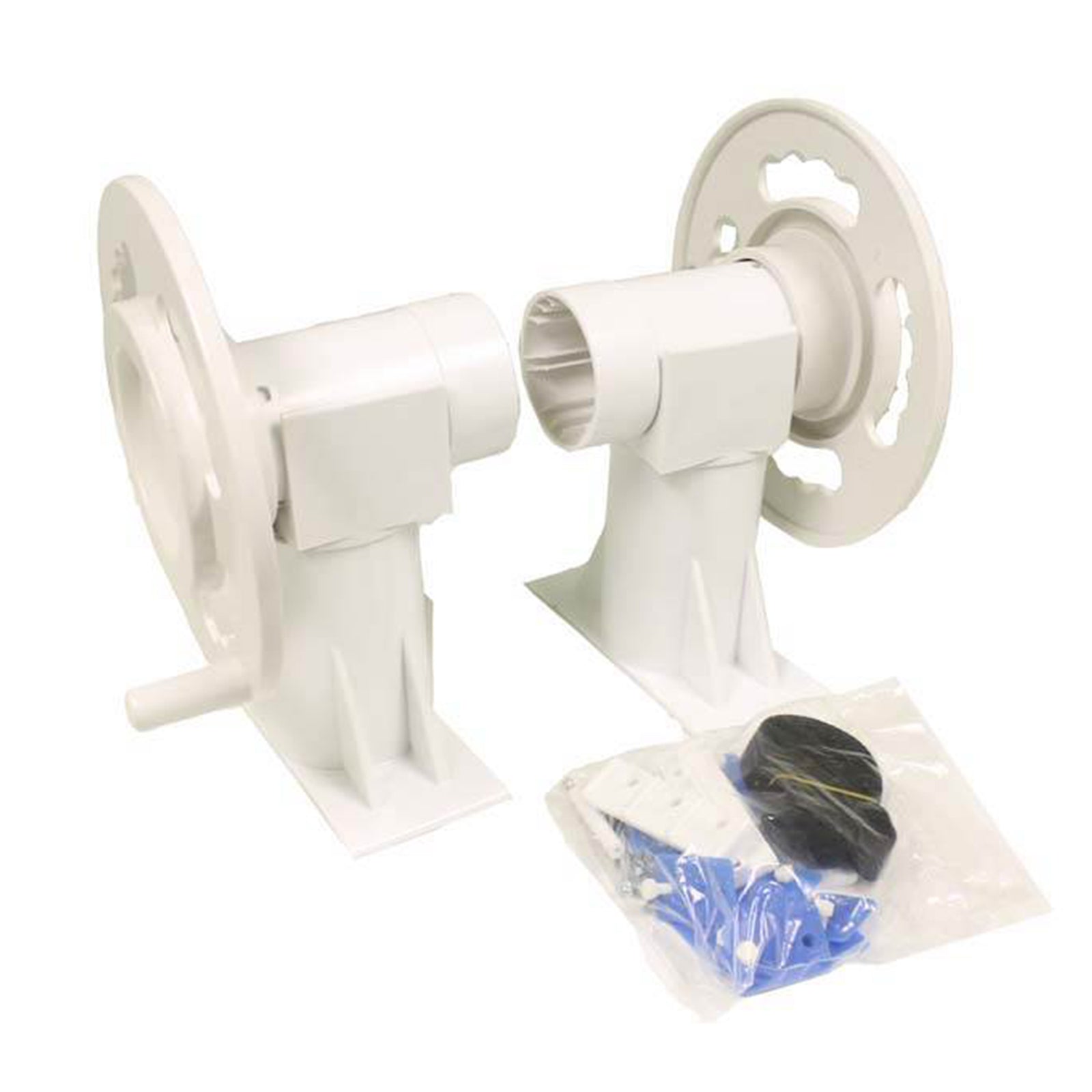 Swimline HydroTools Above Ground Pool Solar Blanket Reels System with Straps - VMInnovations