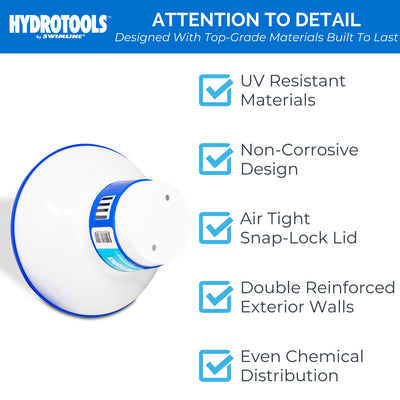 Hydrotools 8720 7" Swimming Pool Floating Dispenser Chlorine Tablets (Open Box) - VMInnovations