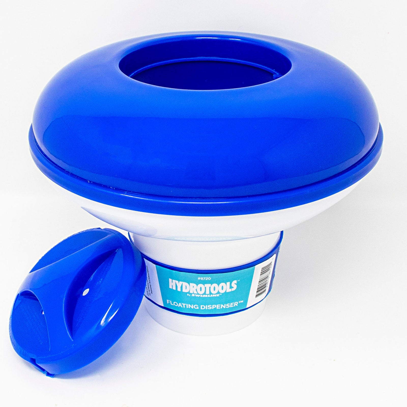 Swimline 7 Inch Swimming Pool Floating Chlorine Dispenser, 1 and 3 Inch Tablets - VMInnovations