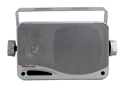 2) PYLE PLMR24S 3.5" 200 Watt Marine Audio Water Proof Mini-Box Speaker System