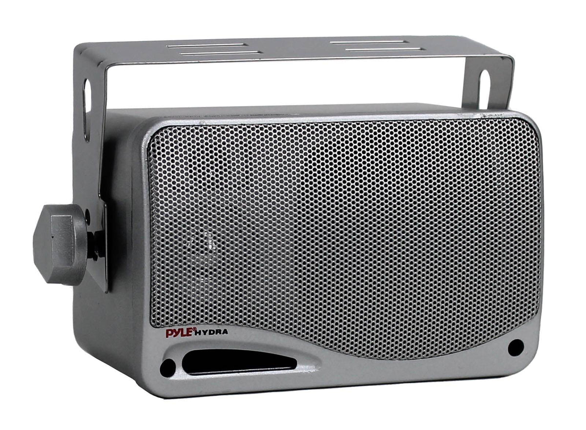 4) PYLE PLMR24S 3.5" 400 Watt Marine Audio Water Proof Mini-Box Speaker System