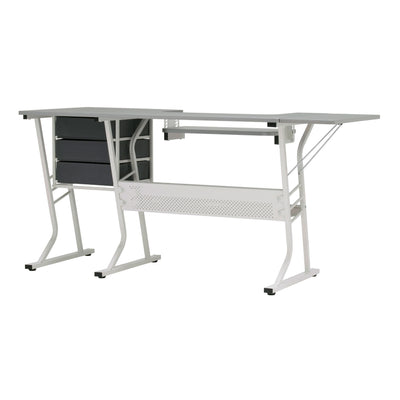 Sew Ready Eclipse Hobby Center Craft Table Computer Desk with Drawers (Used)