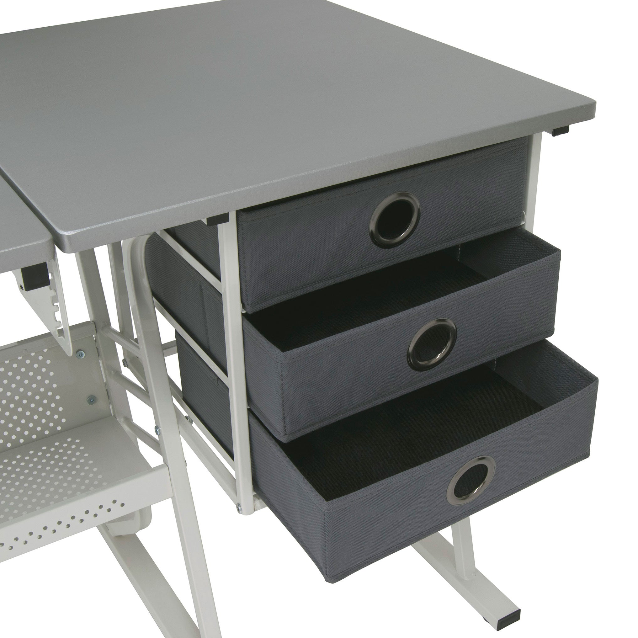 Sew Ready Eclipse Hobby Center Craft Table Computer Desk with Drawers (Used)