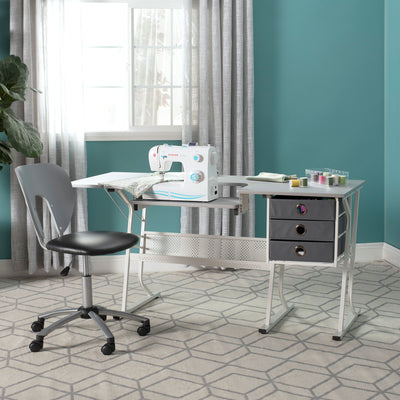 Sew Ready Eclipse Hobby Center Craft Table Computer Desk with Drawers (Used)