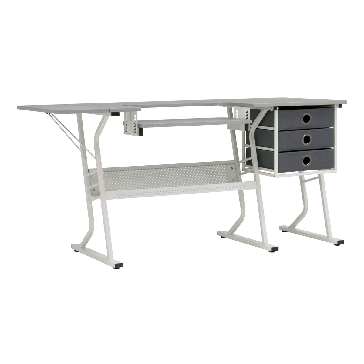 Sew Ready Eclipse Hobby Center Craft Table Computer Desk with Drawers (Used)