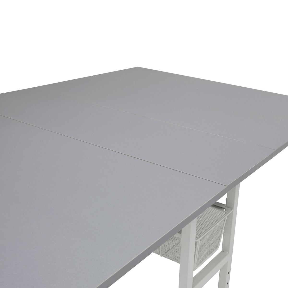 Spree 60" x 36" Adjustable Folding Craft Table with Metal Drawers (Open Box)