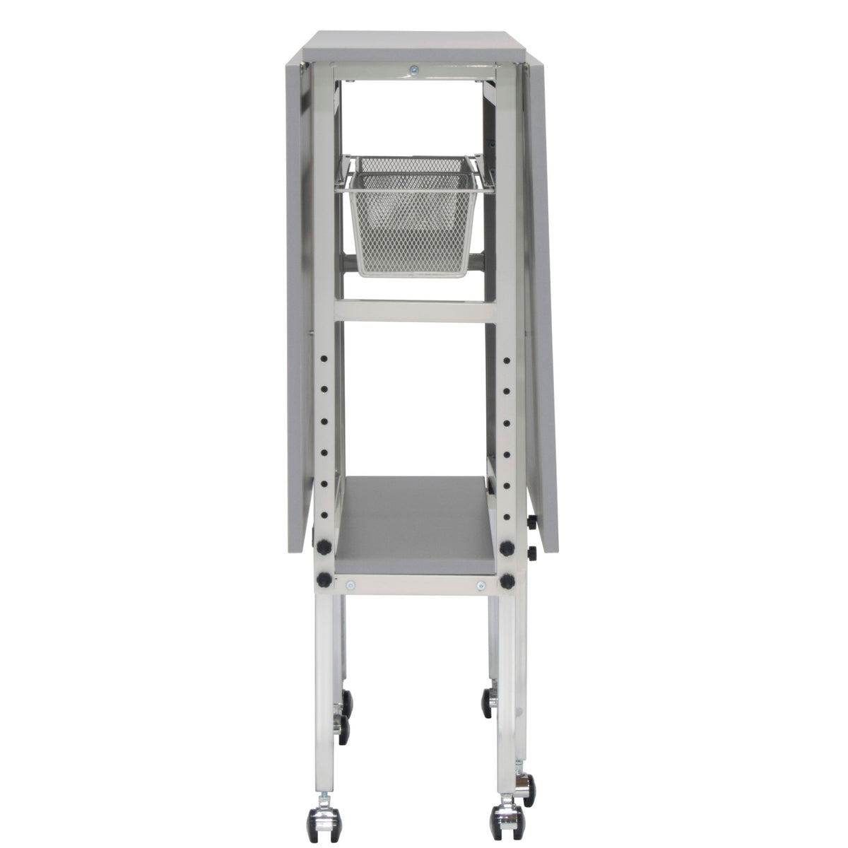 Spree 60" x 36" Adjustable Folding Craft Table with Metal Drawers (Open Box)