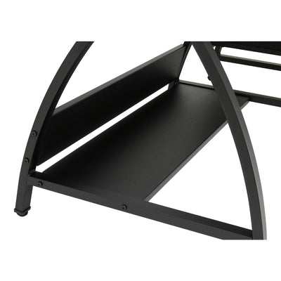 Studio Designs Venus 2-Piece Craft Tabletop w/ Storage & Stool, Black (Open Box)