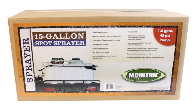 MOULTRIE MFH-SPR15 12v ATV Lawn Garden Farm 15 Gallon Spot Sprayer w/ 12' Hose