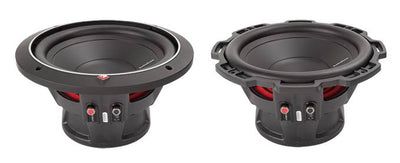 2) ROCKFORD FOSGATE P1S4-10 10" 1000 Watt 4-Ohm  Subwoofer + Dual Vented Sub Box