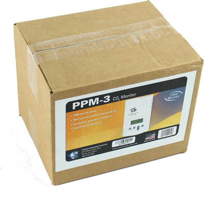 C.A.P PPM-3 CO2 Hydroponics Carbon Dioxide Monitor Controller Sensor (Open Box)