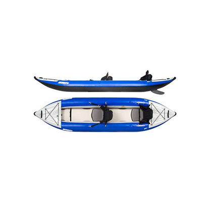 Sea Eagle Inflatable 3 Person Kayak Explorer Pro Package, White/Blue (Open Box)