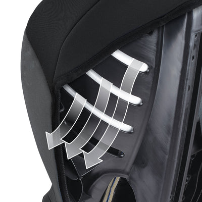 Evenflo Stratos 65 Forward/Rear Facing Convertible Car Seat, Pikes Peak Black