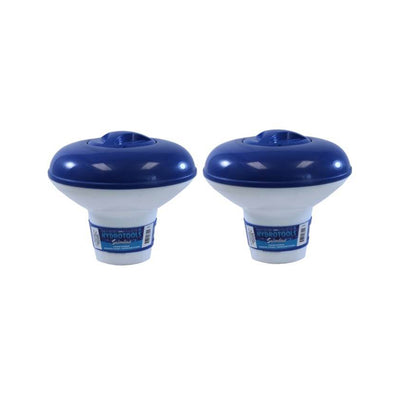 Hydro Tools 7 Inch Large Swimming Pool/Spa Floating Tablet Dispenser (2-Pack)