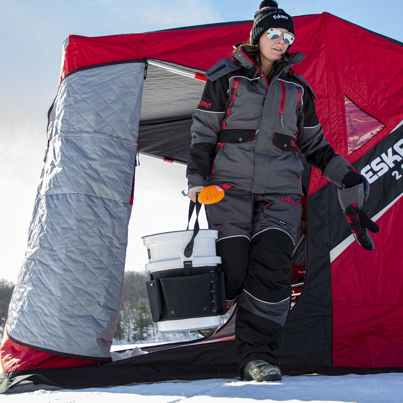 Eskimo Eskape 2600 2 Person Insulated Ice Fishing Area Sled Shanty Shelter Hut
