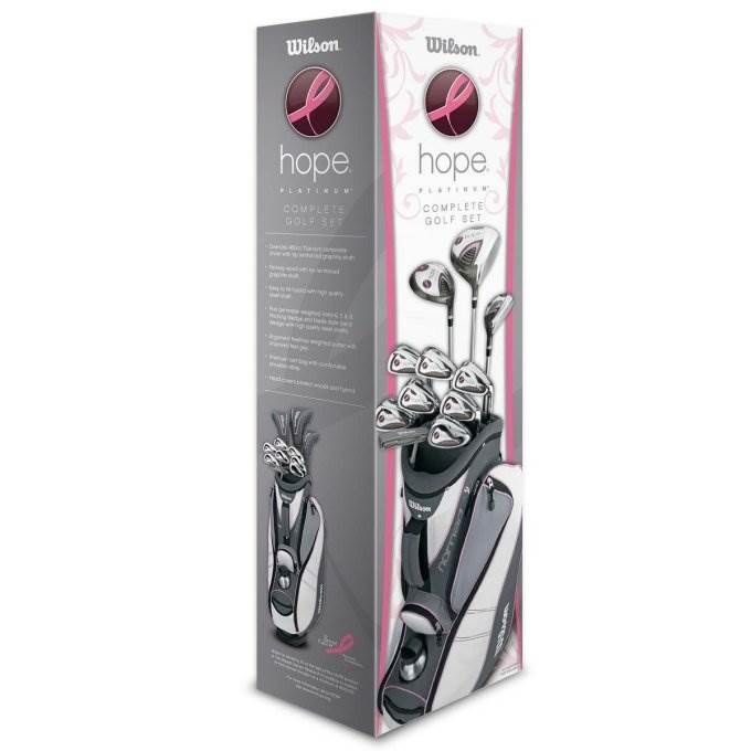 WILSON HOPE PLATINUM Womens Ladies Right-Handed Golf Club Set w/ Bag - Open Box