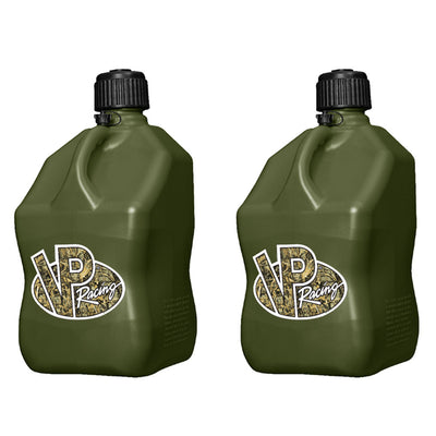 VP Racing Motorsport 5.5 Gallon Square Plastic Utility Jugs, Camo(2 Pack)