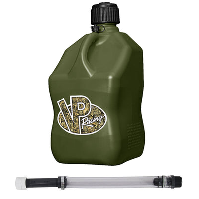 VP Racing Fuels 5.5 Gallon Motorsport Plastic Utility Jug and 14 Inch Hose, Camo