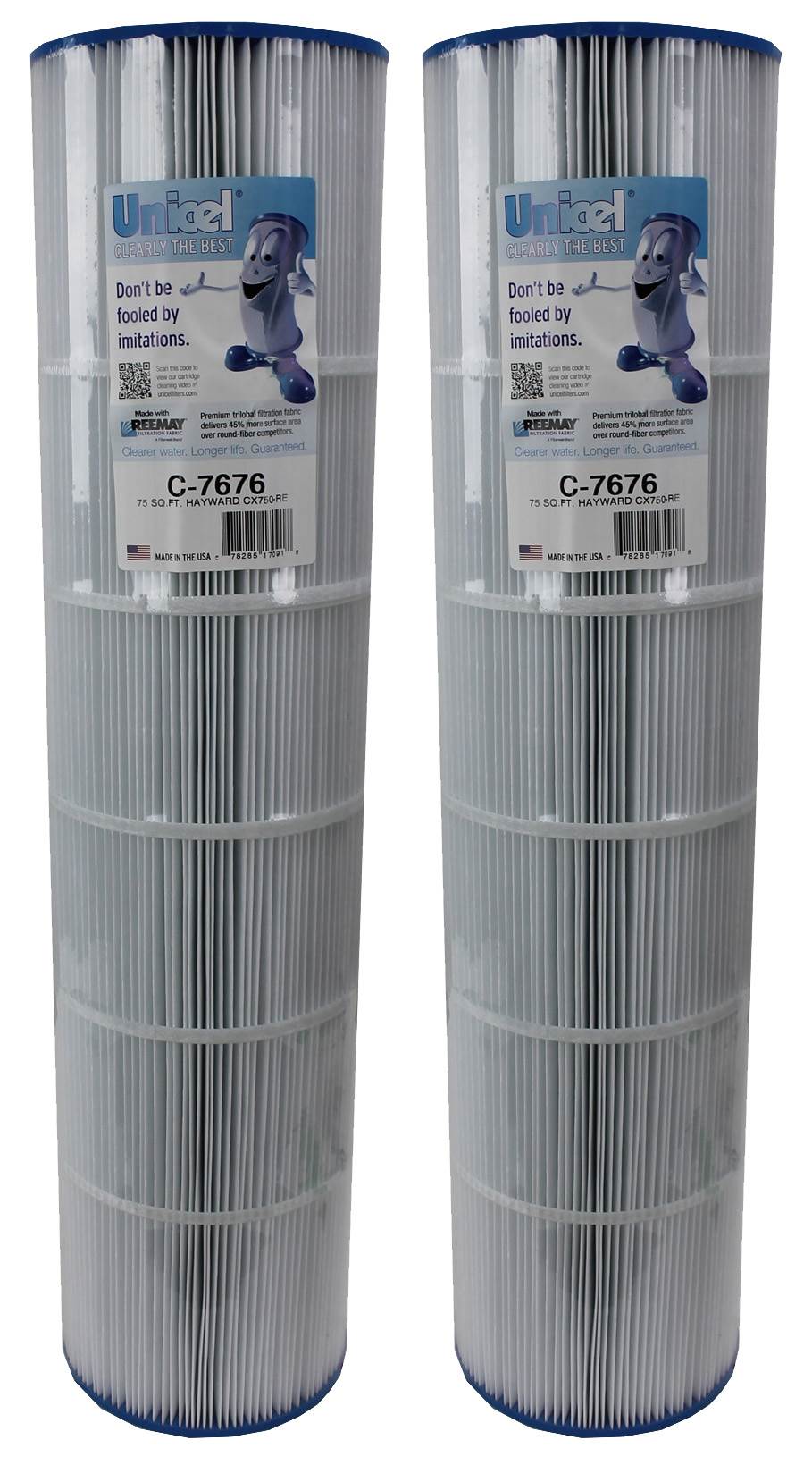 UNICEL C-7676 Hayward Replacement Spa & Pool Filter FC-1250 PA75 C750 (2 Pack)