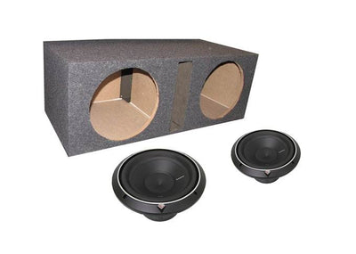 2) ROCKFORD FOSGATE P2D2-15 15" 1600W Car Subwoofers Sub + Dual Vented Sub Box