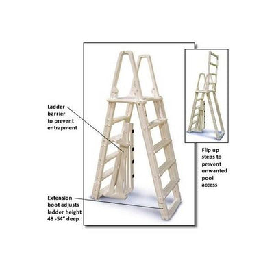 Confer Plastics A-Frame Pool Ladder & Hydrotools by Swimline 9" x 24" Ladder Mat