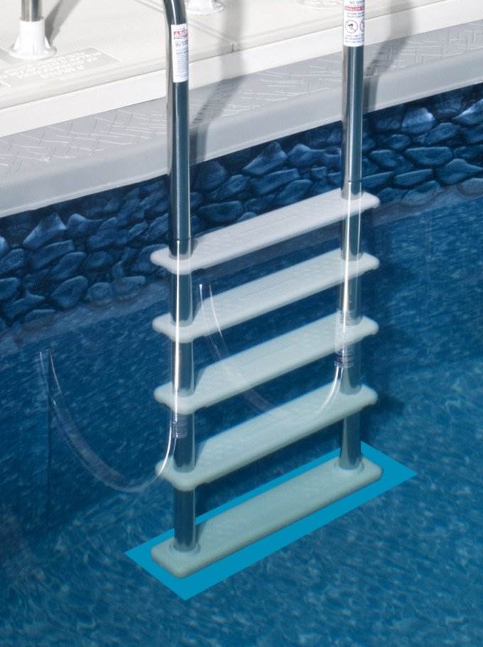 Confer Plastics A-Frame Pool Ladder & Hydrotools by Swimline 9" x 24" Ladder Mat