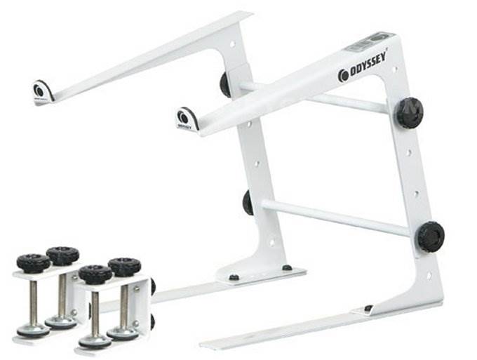 Odyssey LSTAND Adjustable Stand-Alone Tabletop Laptop Pro DJ Stand w/ Clamps
