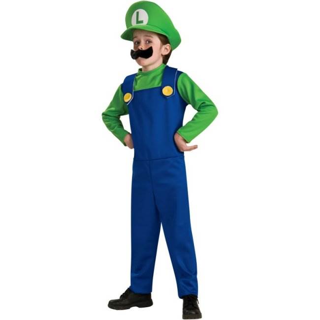 Rubies Nintendo Mario Brothers Luigi Halloween Child Costume | Medium - Open Box