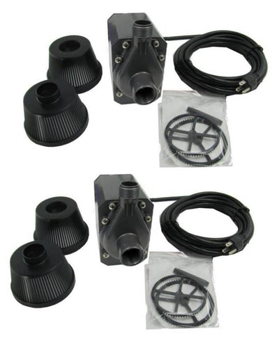 NEW! (2) PONDMASTER 02728 PM 18 Supreme Magnetic Drive Pond Pumps 1800 GPH PM18