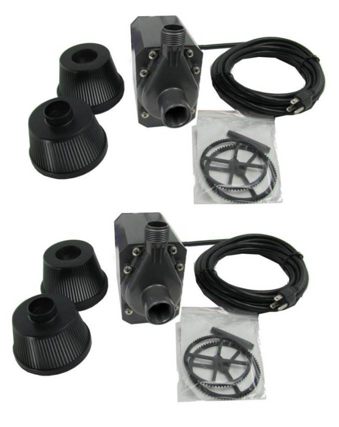 NEW! (2) PONDMASTER 02728 PM 18 Supreme Magnetic Drive Pond Pumps 1800 GPH PM18
