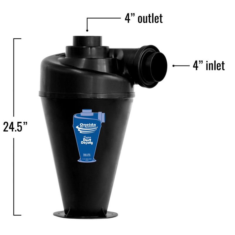 Oneida Air Systems Super Dust Deputy 4/5 DIY Cyclone, Accessory Only (Used)