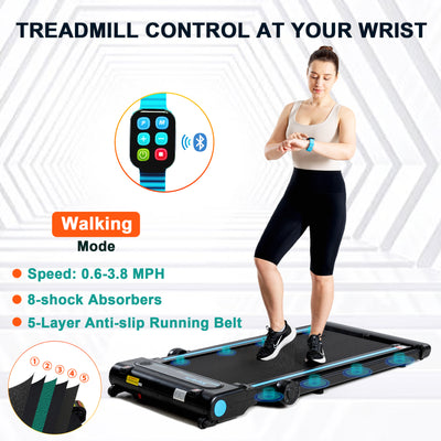 Ksports 3 in 1 Pro Electric Treadmill Cardio Strength Training Set, Navy (Used) - VMInnovations