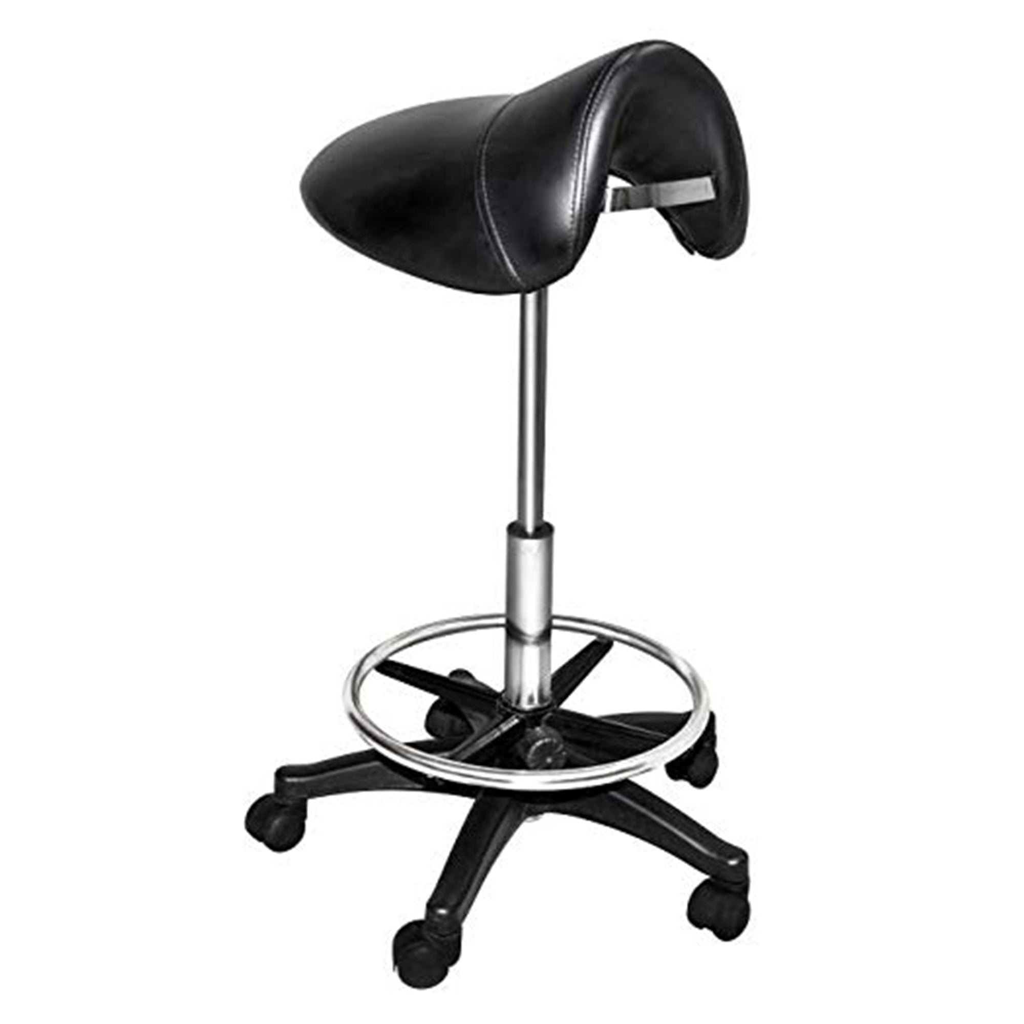 Chromium Professional Rotating Cutting Stool with Foam Cushions, Black(Open Box) - VMInnovations
